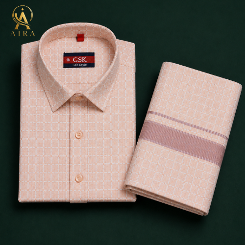 copper veshti annam set