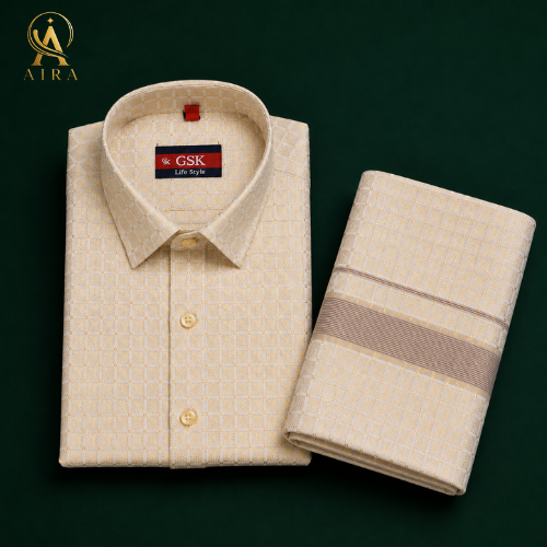annam gold veshti set