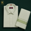 green veshti set