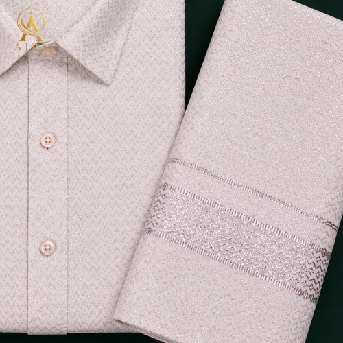 light pink veshti set