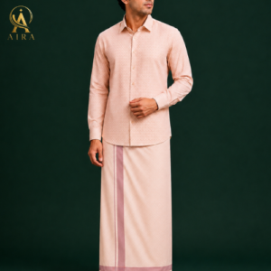 copper annam veshti set