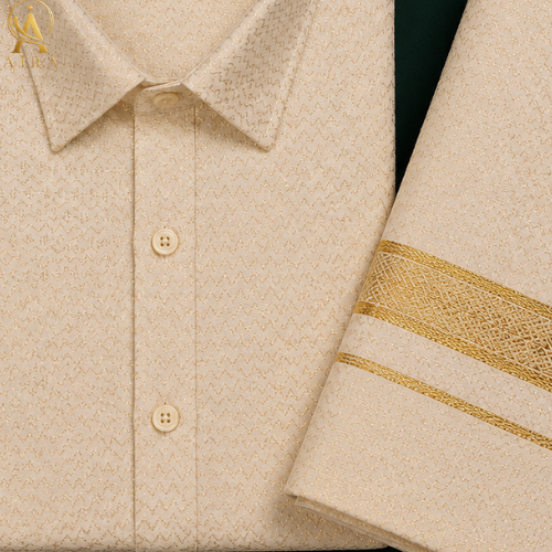gold veshti set