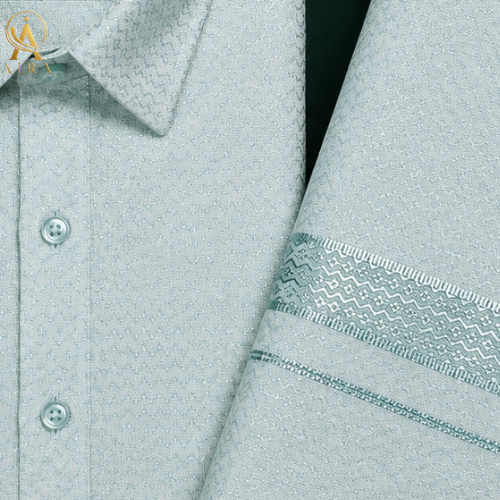 ice blue veshti set