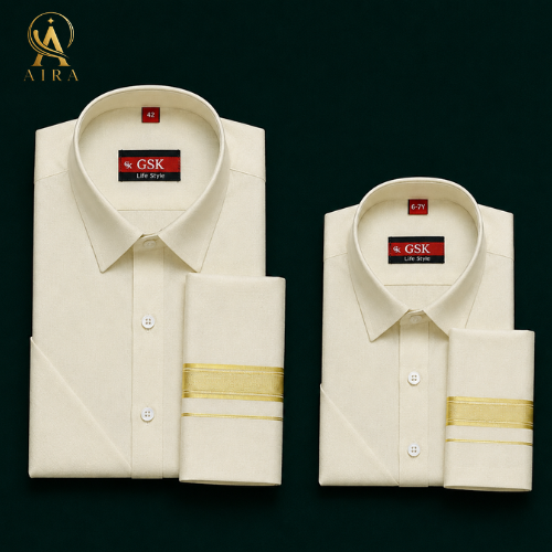 golf father son veshti set