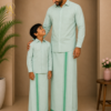 green father son veshti set