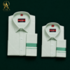 green veshti father son combo